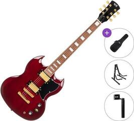 Električna gitara PSD Guitars DCT-150 Basic SET Cherry Red Električna gitara