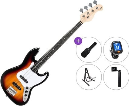 4 stīgu basģitāra PSD Guitars JZB-100 Standard SET Sunburst 4 stīgu basģitāra - 1