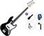 4-keelne basskitarr PSD Guitars JZB-100 Standard SET Black 4-keelne basskitarr