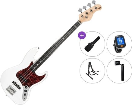 Baixo de 4 cordas PSD Guitars JZB-100 Standard SET White Baixo de 4 cordas - 1