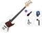 Baixo de 4 cordas PSD Guitars JZB-100 Standard SET White Baixo de 4 cordas