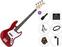 Električna bas gitara PSD Guitars JZB-100 Premium SET Red Električna bas gitara