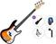 4-strenget basguitar PSD Guitars PCB-100 Standard SET Sunburst 4-strenget basguitar