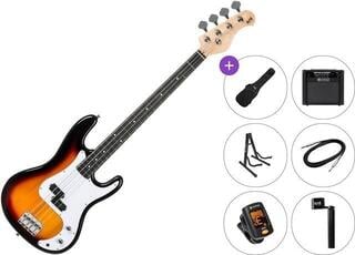 4-strenget basguitar PSD Guitars PCB-100 Premium SET Sunburst 4-strenget basguitar