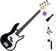 4-strenget basguitar PSD Guitars PCB-100 Basic SET Black 4-strenget basguitar