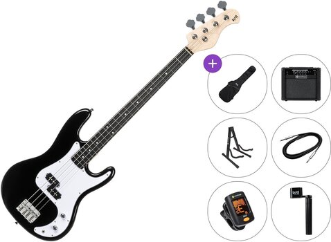 4-strenget basguitar PSD Guitars PCB-100 Premium SET Black 4-strenget basguitar - 1