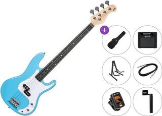 4-strenget basguitar PSD Guitars PCB-100 Premium SET Blue 4-strenget basguitar