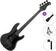 4-strenget basguitar PSD Guitars PCB-100M Basic SET Matte Black 4-strenget basguitar