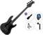 4-strenget basguitar PSD Guitars PCB-100M Standard SET Matte Black 4-strenget basguitar