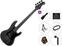 4-strenget basguitar PSD Guitars PCB-100M Premium SET Matte Black 4-strenget basguitar