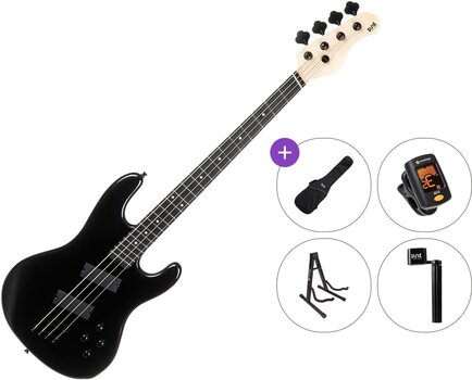 Multiscale bas gitara PSD Guitars PMB-100F Standard SET Dark Night Black Multiscale bas gitara - 1