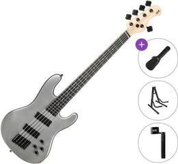 Multiscale bas gitara PSD Guitars PMB-1005F Basic SET Icy Silver Multiscale bas gitara