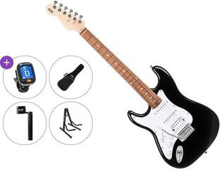 Elektrisk guitar PSD Guitars STC-100L Standard SET Black Elektrisk guitar