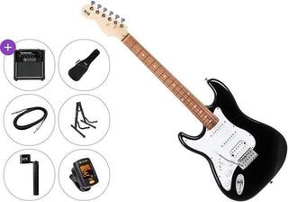 Elektrisk guitar PSD Guitars STC-100L Premium SET Black Elektrisk guitar