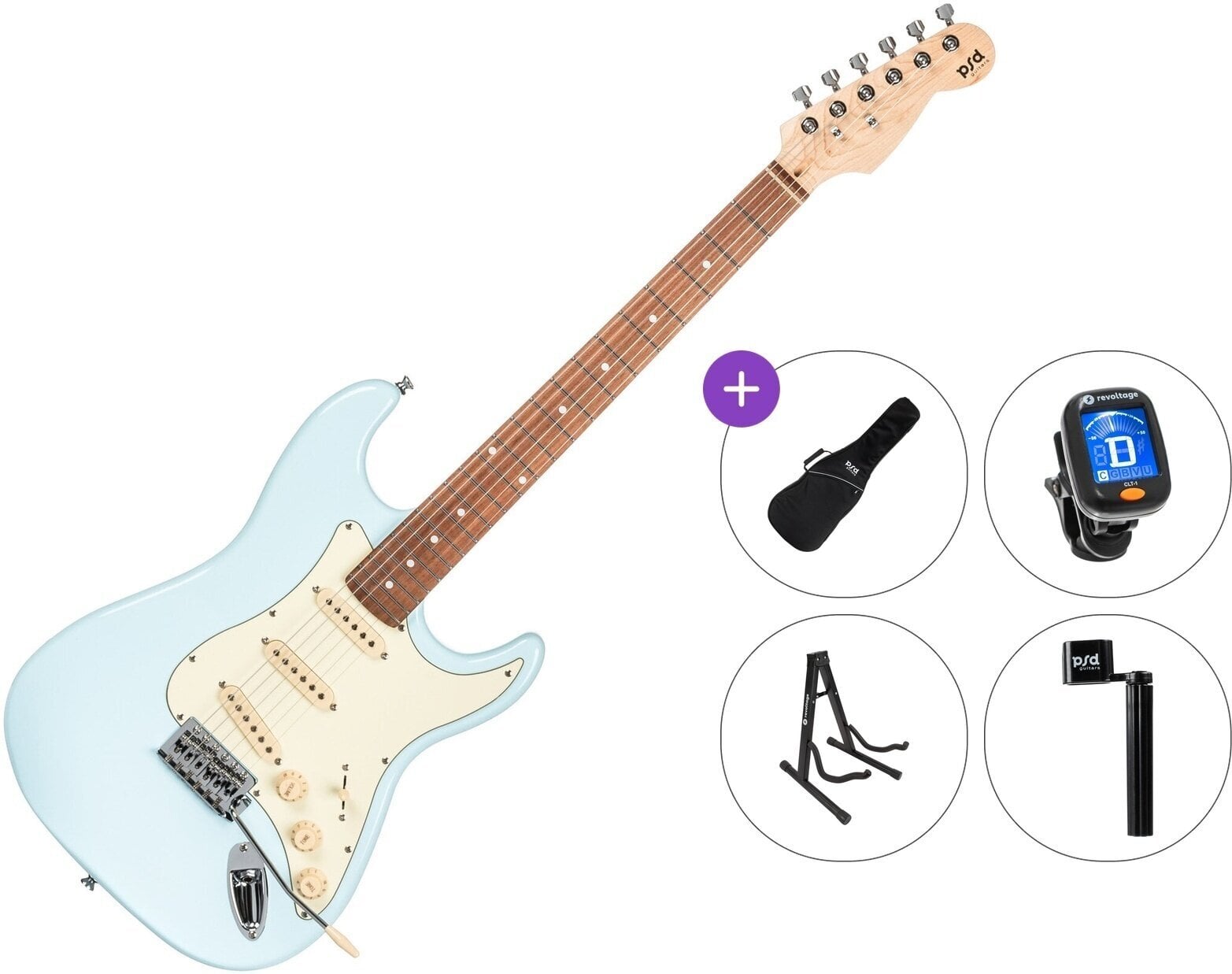 Električna gitara PSD Guitars STC-100 Standard SET Blue Električna gitara