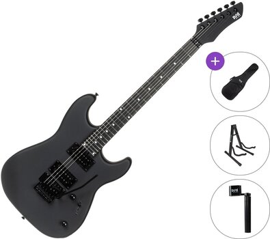 Električna gitara PSD Guitars SPS-100MFR Basic SET Matte Black Električna gitara - 1