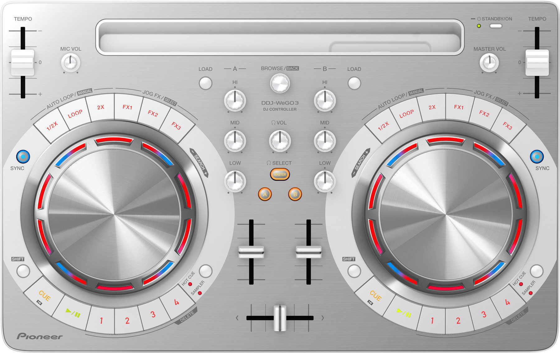 Controlador DJ Pioneer DDJ-WeGO3 White