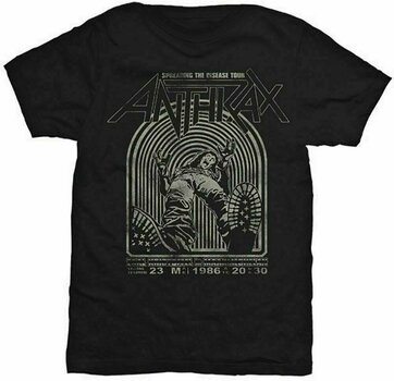 T-Shirt Anthrax T-Shirt Spreading the Disease Black S - 1