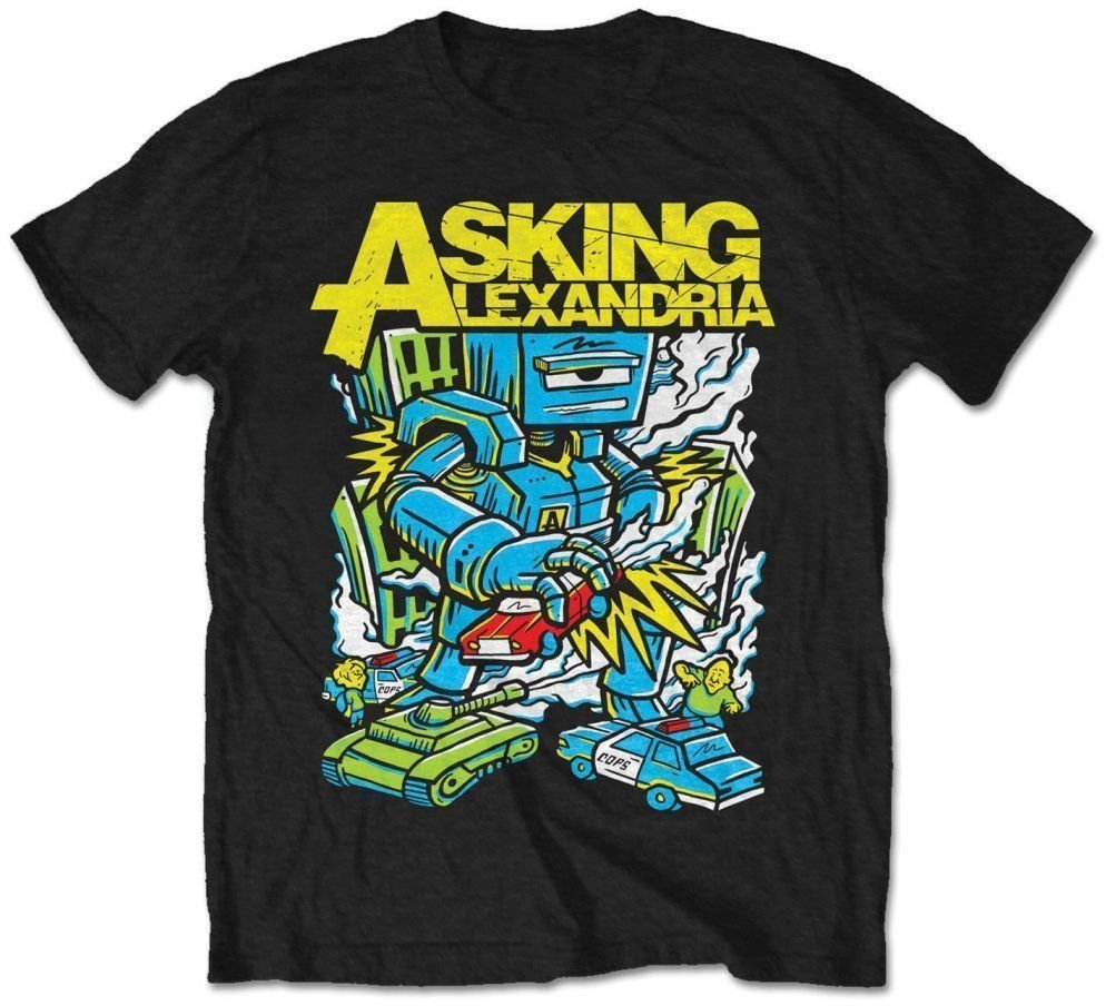 T-Shirt Asking Alexandria T-Shirt Killer Robot Unisex Black M