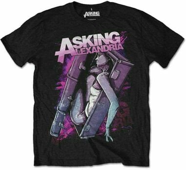 Shirt Asking Alexandria Shirt Coffin Girl Zwart 2XL - 1