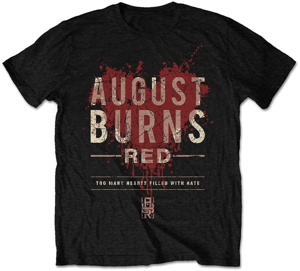 T-Shirt August Burns Red T-Shirt Hearts Filled Black M