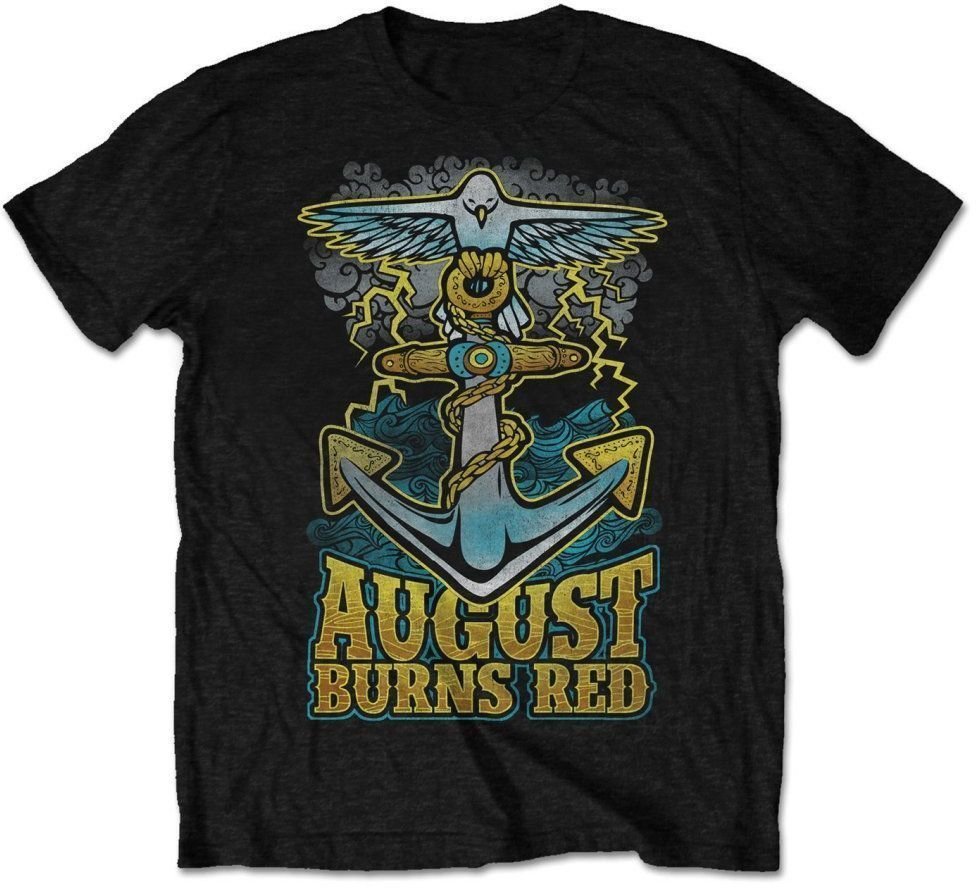 Camiseta de manga corta August Burns Red Camiseta de manga corta Dove Anchor Unisex Black L