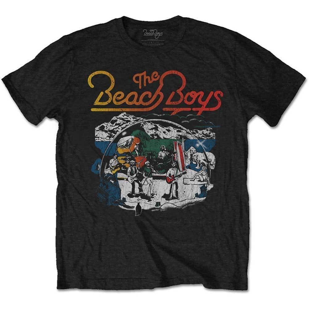 Camiseta de manga corta The Beach Boys Camiseta de manga corta Live Drawing Negro L