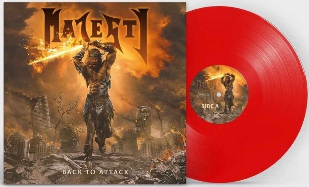 Vinyl Record Majesty - Back To Attack (Gatefold) (Red Coloured) (LP)