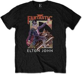 Camiseta de manga corta Elton John Camiseta de manga corta Captain Fantastic Unisex Black L