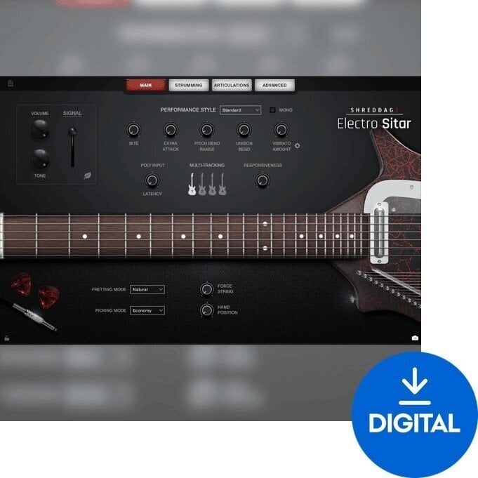 VST Instrument Impact Soundworks Shreddage 3 Electro Sitar (Digitalni proizvod)