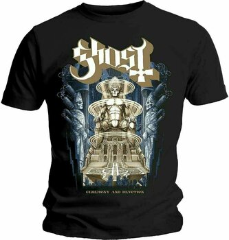 T-shirt Ghost T-shirt Ceremony & Devotion Preto 2XL - 1