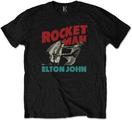Elton John Camiseta de manga corta Rocketman Piano Unisex Black M