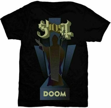 Camiseta de manga corta Ghost Camiseta de manga corta Doom Unisex Black L - 1