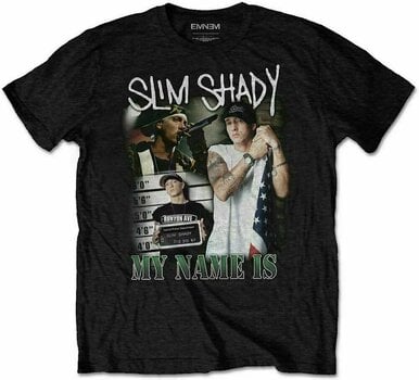 T-Shirt Eminem T-Shirt My Name is Homage Black S - 1