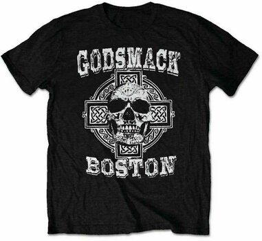 Skjorte Godsmack Boston Skull Black S Skjorte - 1