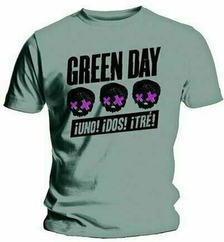 Skjorte Green Day Skjorte hree Heads Better Than One Grey M - 1