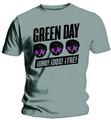 Green Day Three Heads Better Than One Grey S Tričko
