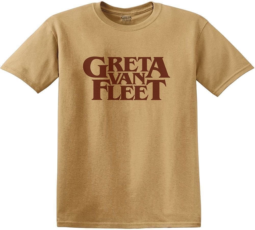 T-Shirt Greta Van Fleet T-Shirt Logo Unisex Old Gold L