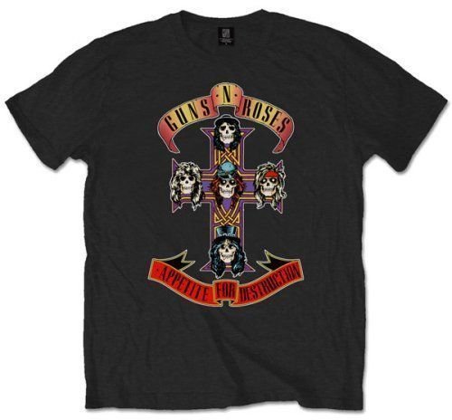 Camiseta de manga corta Guns N' Roses Camiseta de manga corta Appetite for Destruction Black L