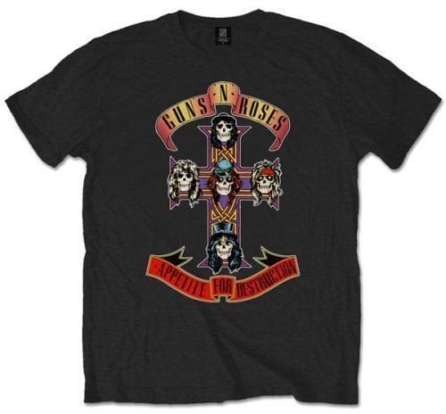 Shirt Guns N' Roses Shirt Appetite for Destruction Black M