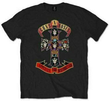 T-Shirt Guns N' Roses T-Shirt Appetite for Destruction Unisex Black XL - 1