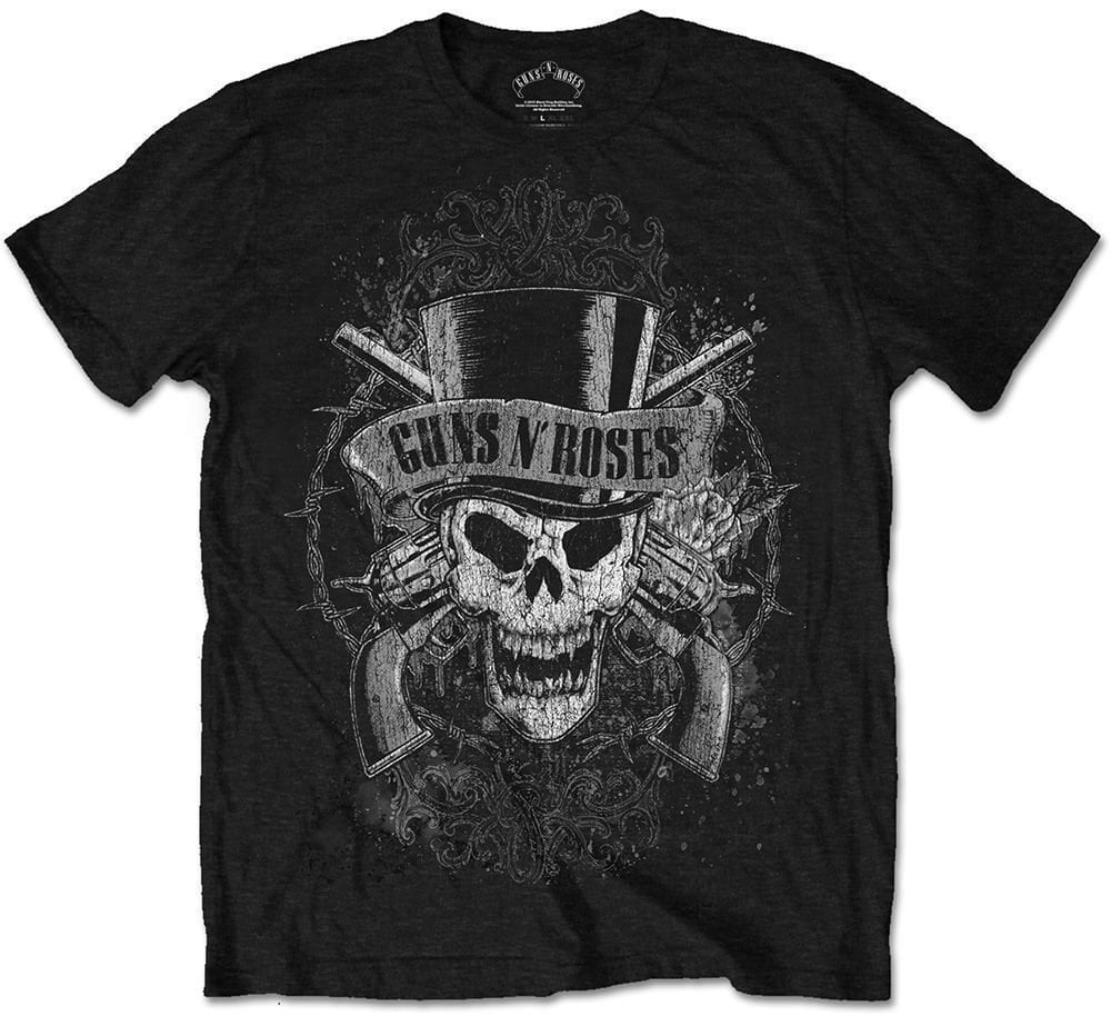 Shirt Guns N' Roses Shirt Faded Skull Unisex Black L