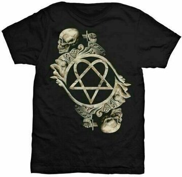 T-Shirt HIM T-Shirt Bone Sculpture Unisex Black XL - 1