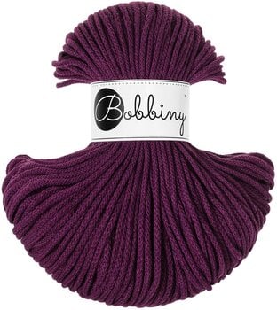 Cord Bobbiny Junior 3 mm 100 m Aubergine Cord - 1