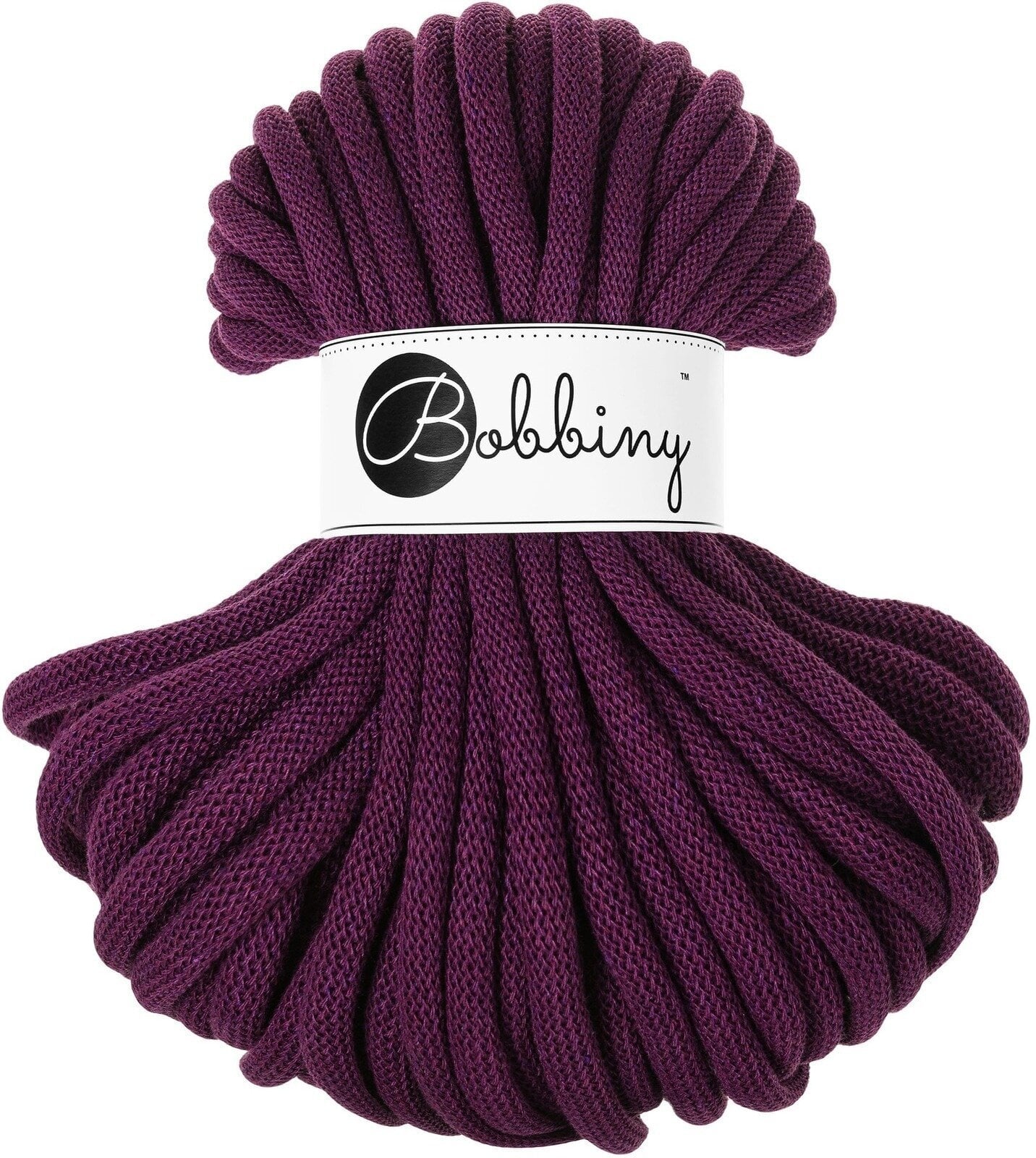 Șnur  Bobbiny Jumbo 9 mm 30 m Aubergine Șnur 