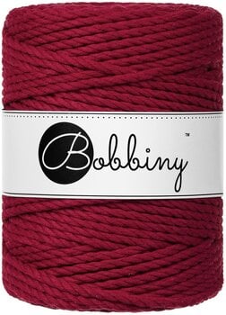 Cable Bobbiny 3PLY Macramé Rope 5 mm 100 m Red Velvet Cable - 1