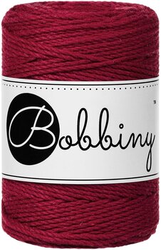 Cord Bobbiny 3PLY Macramé Rope 1,5 mm 100 m Red Velvet Cord - 1