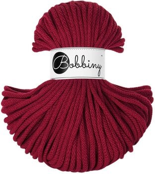 Cord Bobbiny Premium 5 mm 50 m Red Velvet Cord - 1