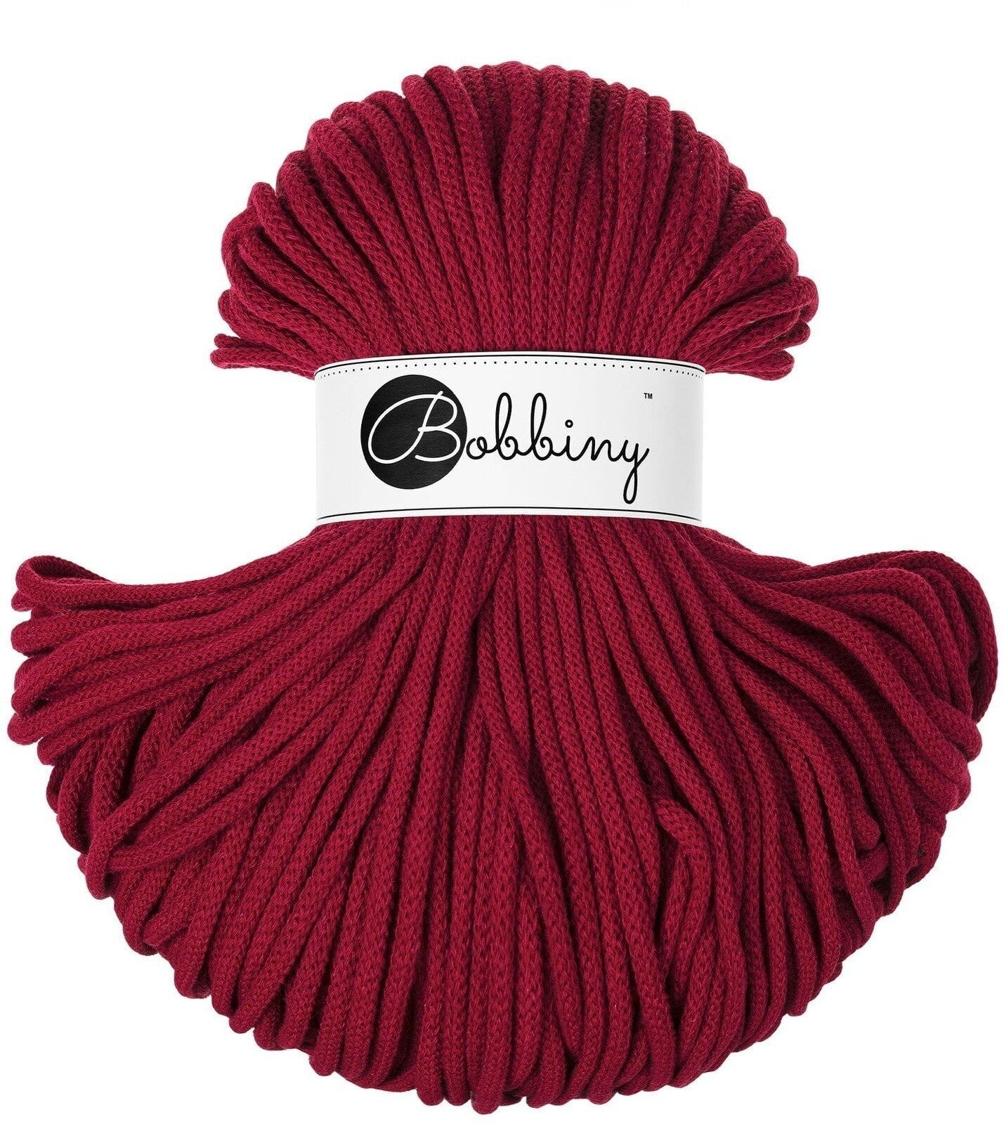 Cord Bobbiny Premium 5 mm 100 m Red Velvet Cord