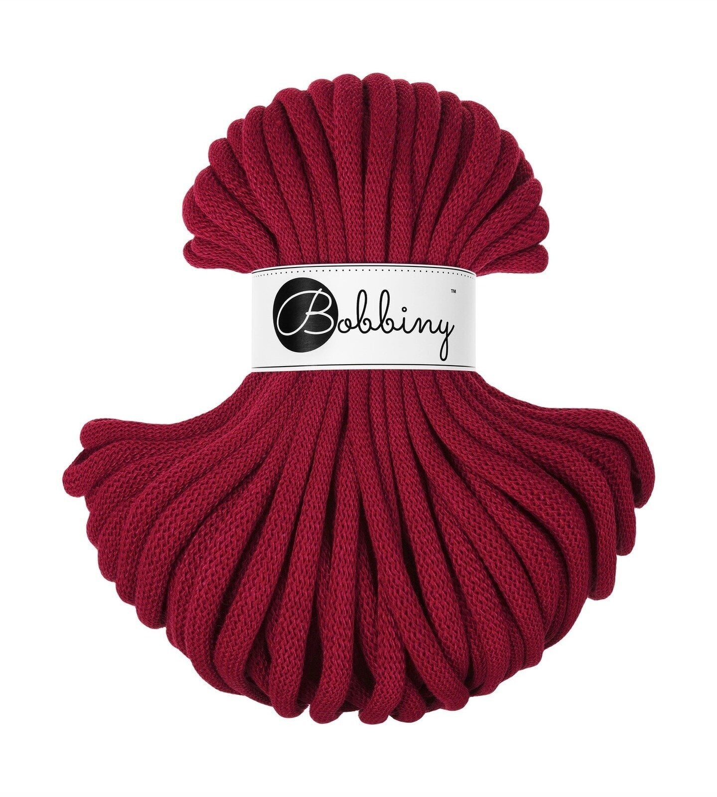 Cord Bobbiny Jumbo 9 mm 30 m Red Velvet Cord